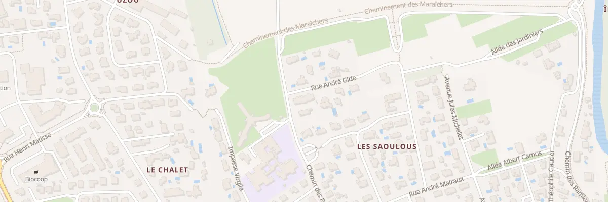 Plan du 2 Rue André Gide à Blagnac