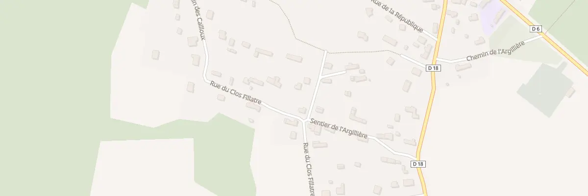 Plan du 20 Rue du Clos Fillatre aux Hogues