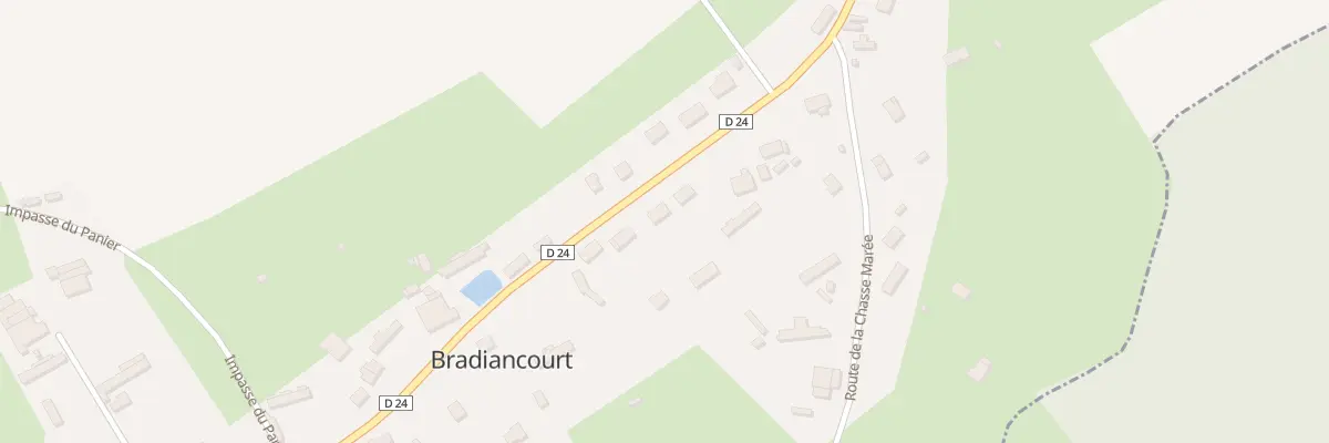 Plan du 412 Rue Charles Depaux à Bradiancourt