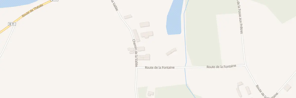 Plan du 280 Che de la Vallee à Couddes