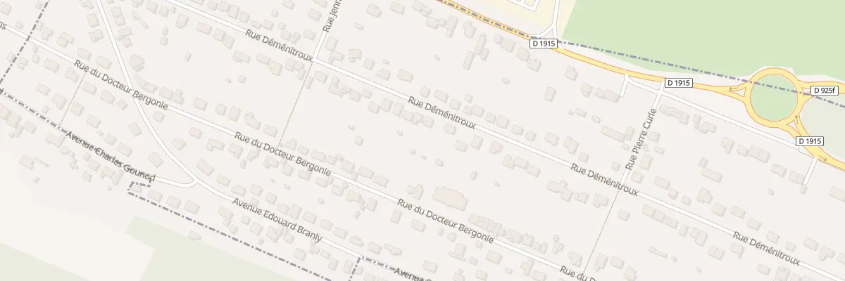Plan du 65 Rue Déménitroux à Eu
