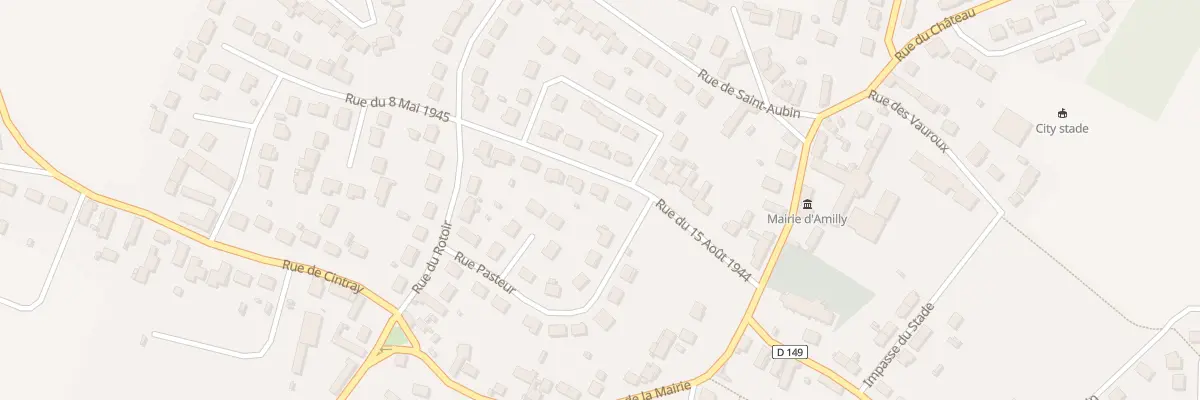 Plan du 3 Rue du Quinze Aout 1944 à Amilly