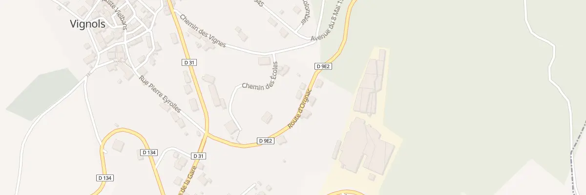 Plan du 9 Rte D’Orgnac à Vignols