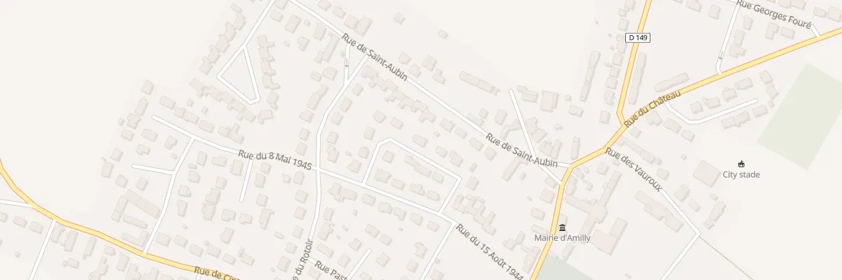 Plan du 8 Rue Charles Peguy à Amilly