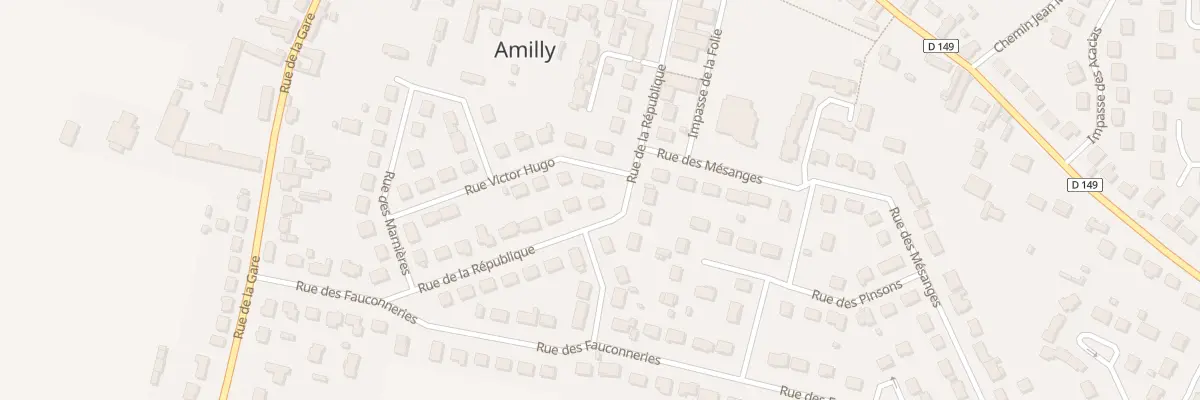 Plan du 8 Rue de la Republique à Amilly