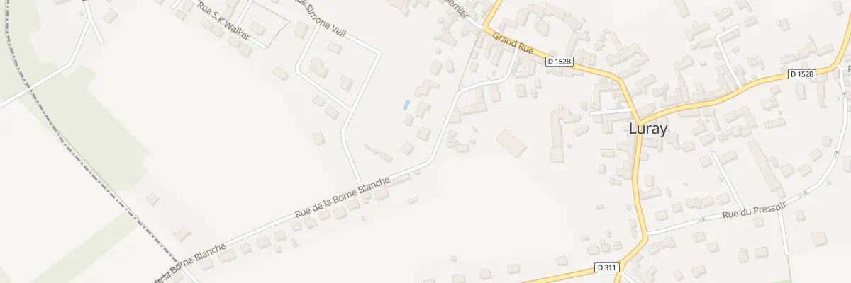 Plan du 10 Rue de la Borne Blanche à Luray