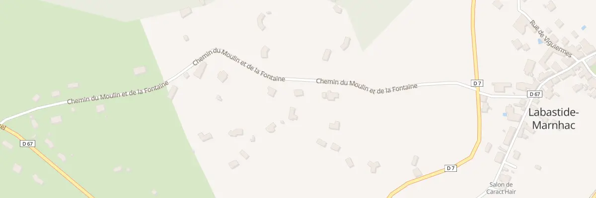 Plan du 309 Chem du Moulin et La Fontaine à Labastide-Marnhac
