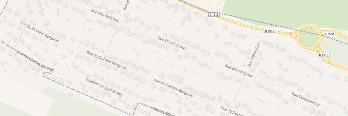 Plan du 63 Rue Déménitroux à Eu