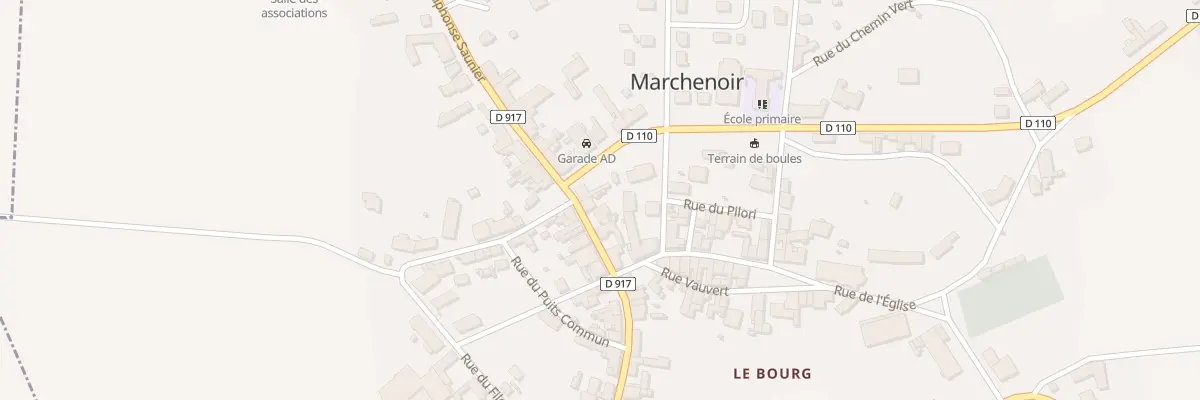 Plan du 38 Rue Alphonse Saunier à Marchenoir