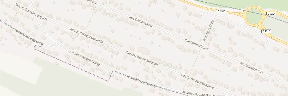 Plan du 34 Rue du Docteur Bergonié à Eu