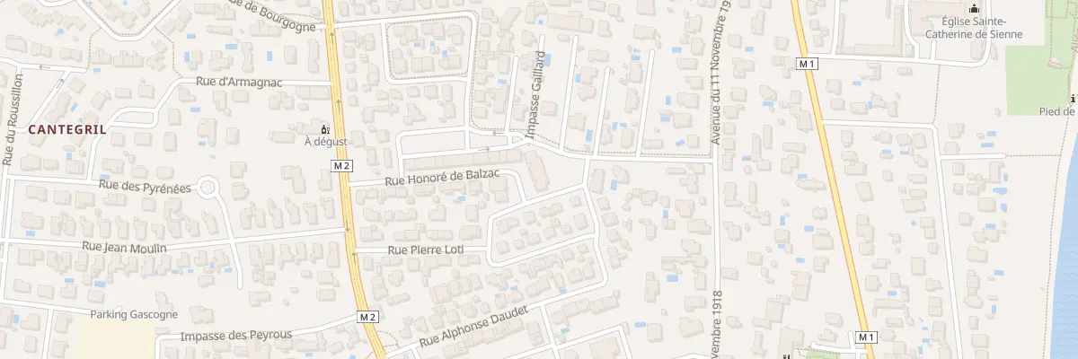 Plan du 8 Rue Honoré de Balzac à Blagnac