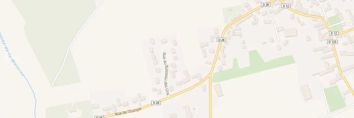 Plan du 5 Rue du Ruisseau des Lins à Luplanté