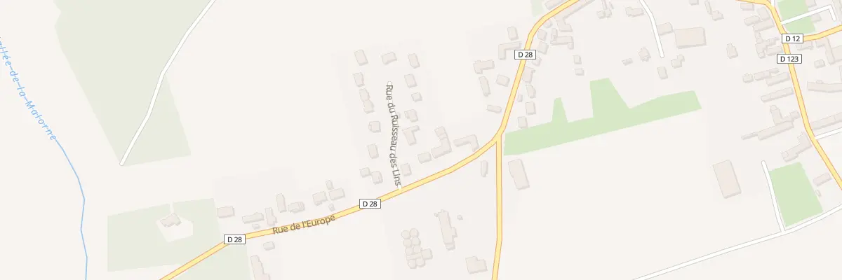 Plan du 5001 Rue du Ruisseau des Lins à Luplanté