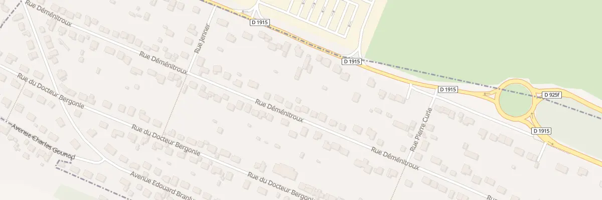 Plan du 66 Rue Déménitroux à Eu