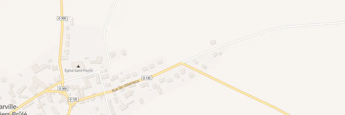 Plan du 25 Rue de Villemeux à Marville-Moutiers-Brûlé