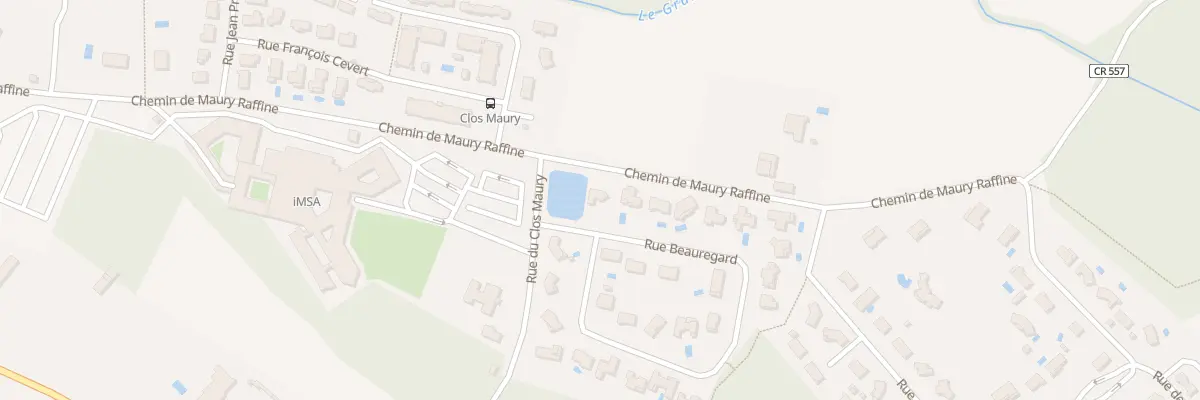 Plan du 1 Rue Beauregard à Montauban