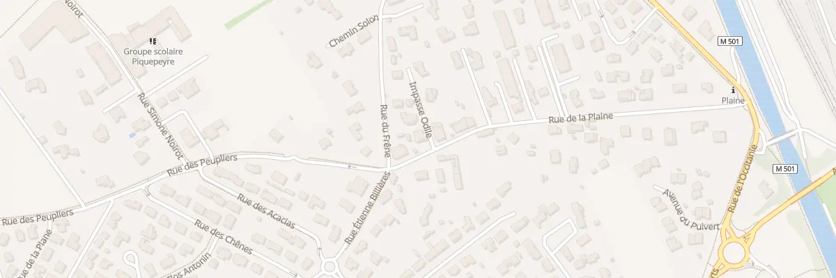 Plan du 3 Rue de la Plaine à Fenouillet