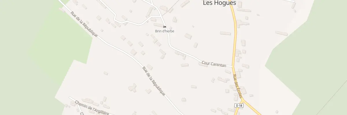 Plan du 166A Les Hogues aux Hogues