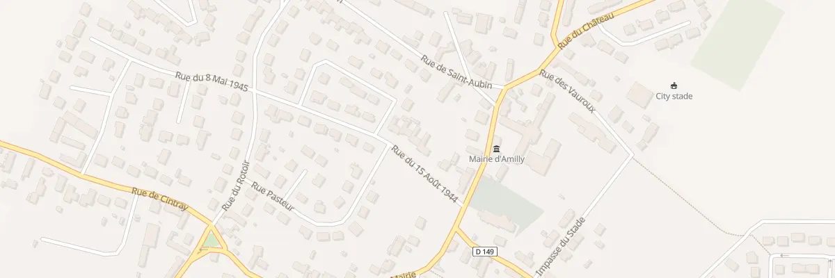 Plan du 6 Rue du Quinze Aout 1944 à Amilly