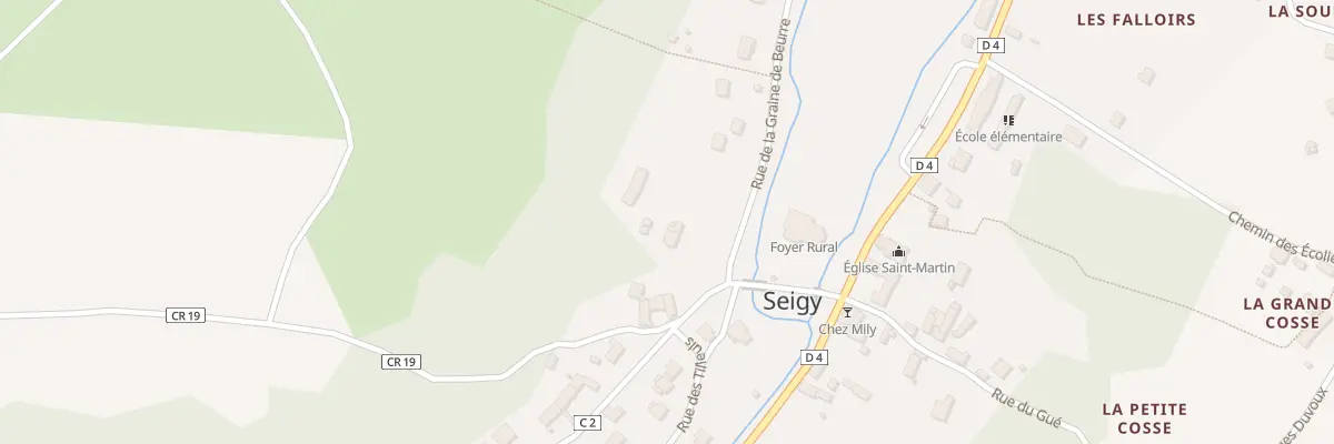 Plan du 52 Rue de la Graine de Beurre à Seigy