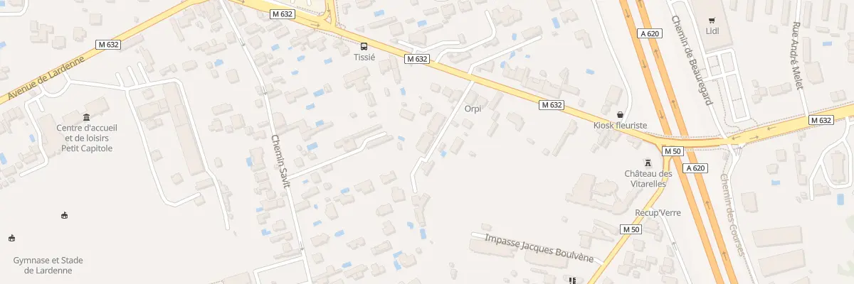 Plan du 111B Av de Lardenne à Toulouse