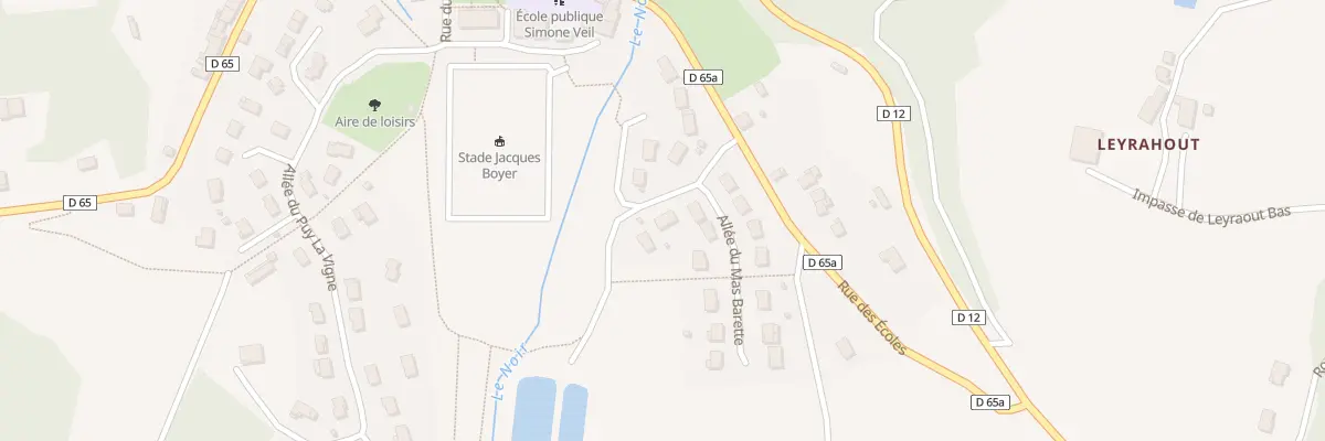 Plan du 5 All du Petit Ruisseau à Eyjeaux
