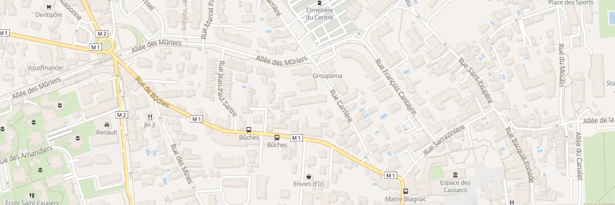 Plan du 9 Rue Carrière à Blagnac