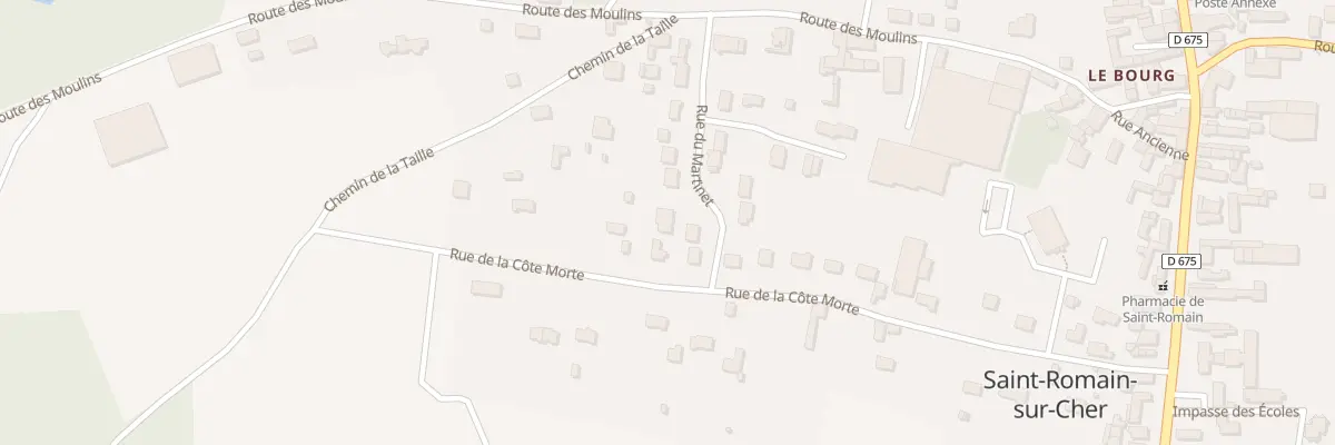 Plan du 5 Rue du Martinet à Saint-Romain-sur-Cher