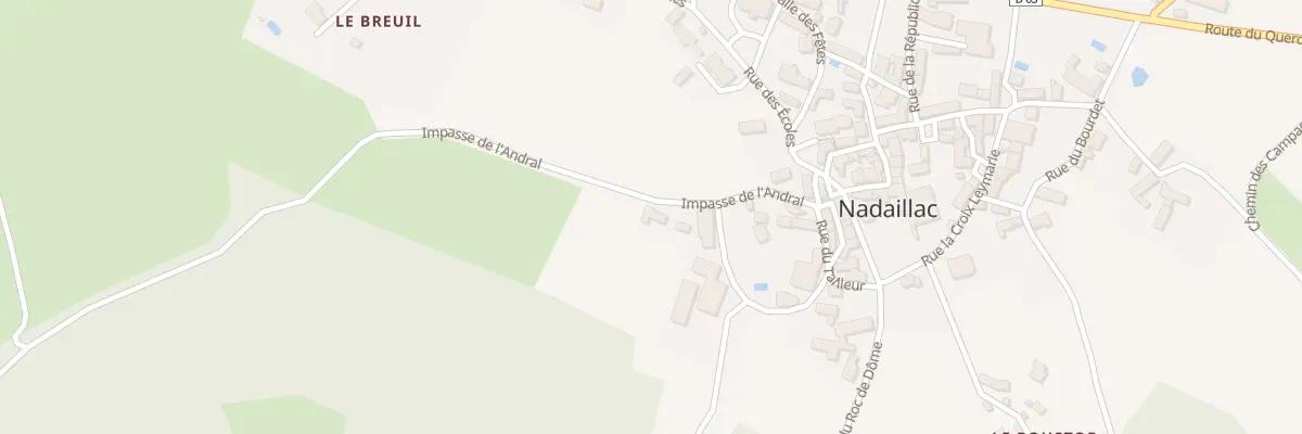 Plan du 3 Le Bourg Sud à Nadaillac