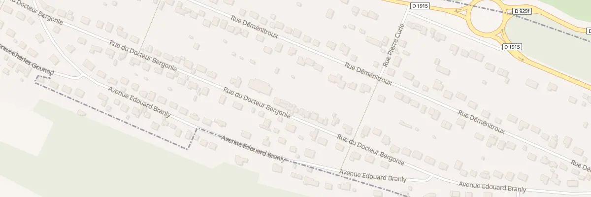 Plan du 26 Rue du Docteur Bergonié à Eu
