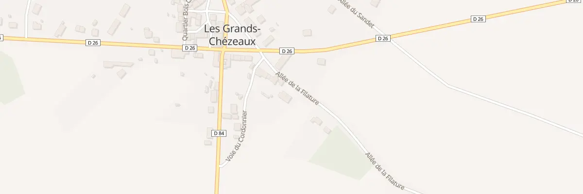 Plan du 8 All de la Filature aux Grands-Chézeaux
