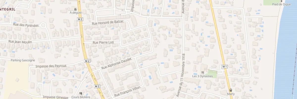 Plan du 14 Rue Alphonse Daudet à Blagnac