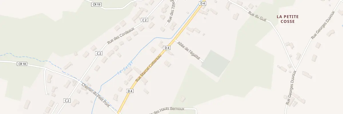 Plan du 47 Rue Marcel Cottereau à Seigy