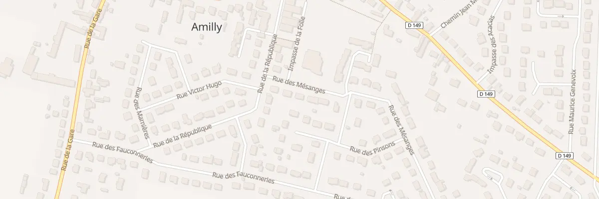 Plan du 6 Rue des Mesanges à Amilly