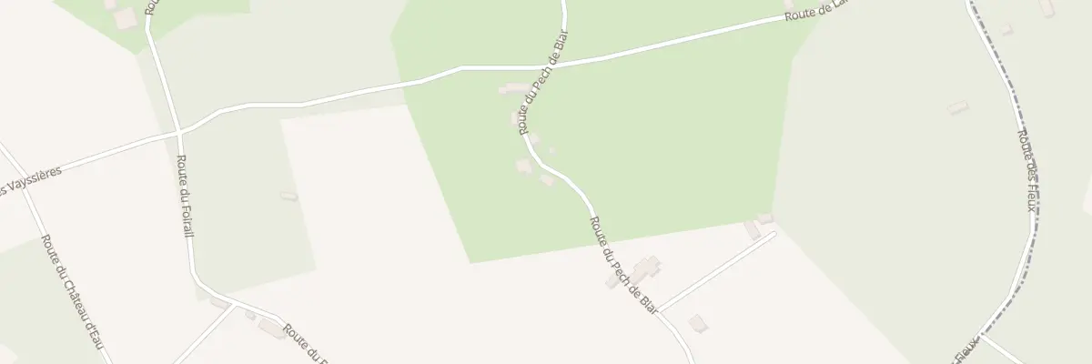 Plan du 523 Rte du Pech de Biar à Fajoles