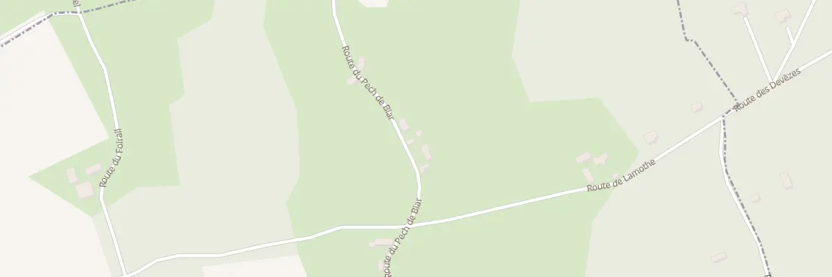 Plan du 718 Rte du Pech de Biar à Fajoles