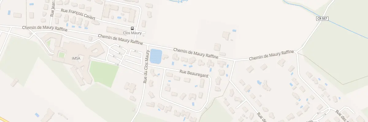 Plan du 5 Rue Beauregard à Montauban