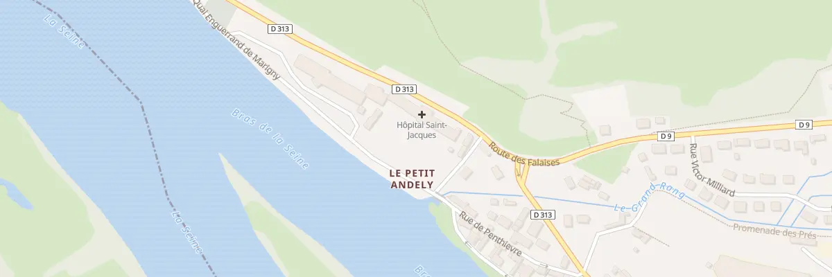 Plan du 23 Rue Saint-jacques aux Andelys