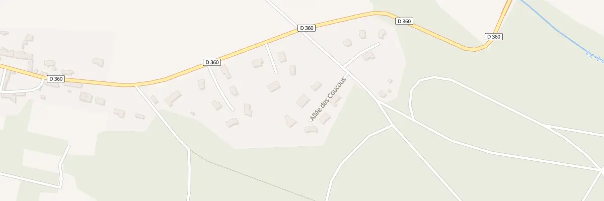 Plan du 5 All des Coucous à Saint-Maur-sur-le-Loir
