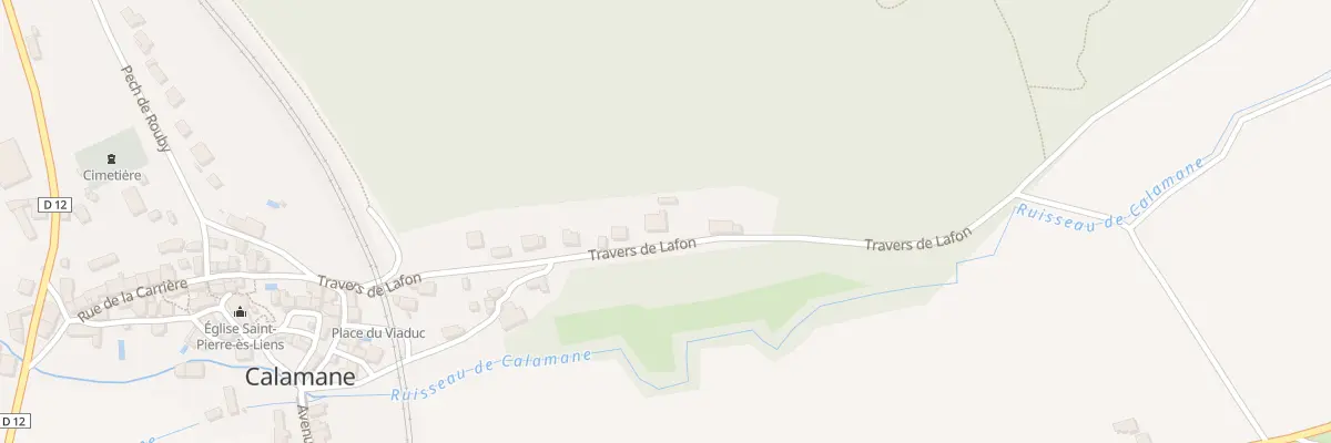 Plan du 5058 Travers de Lafon à Calamane