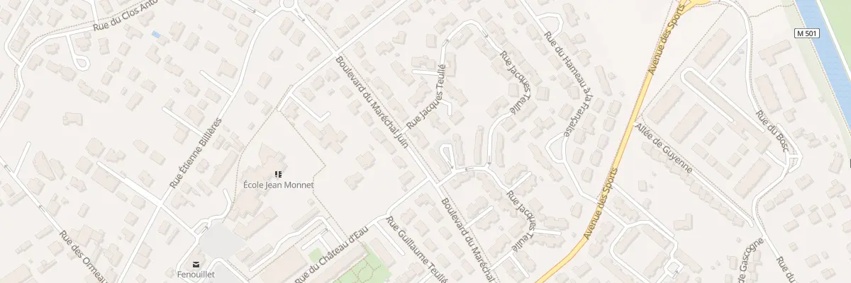 Plan du 1 Bd du Maréchal Juin à Fenouillet