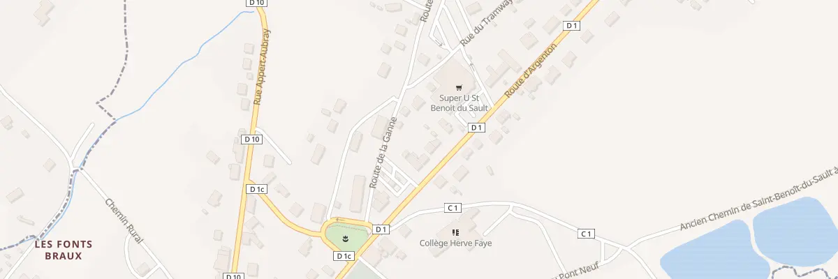 Plan du 13 Rte d’Argenton à Saint-Benoît-du-Sault