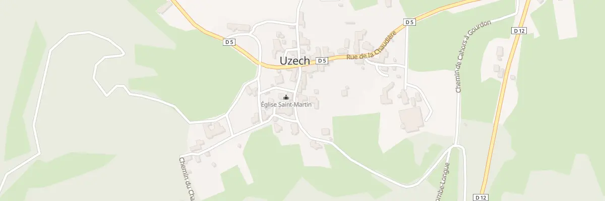 Plan du 12 Rue des Potiers à Uzech