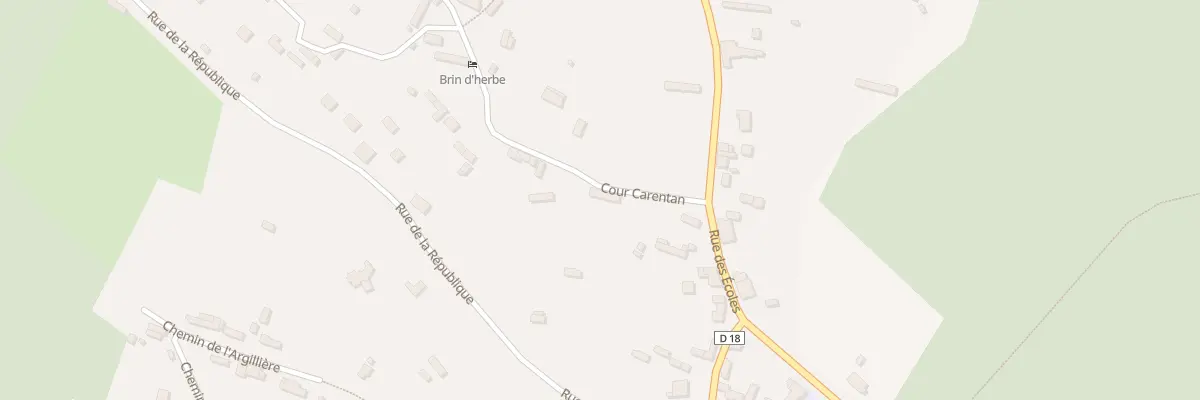 Plan du 1 Cour Carentan aux Hogues