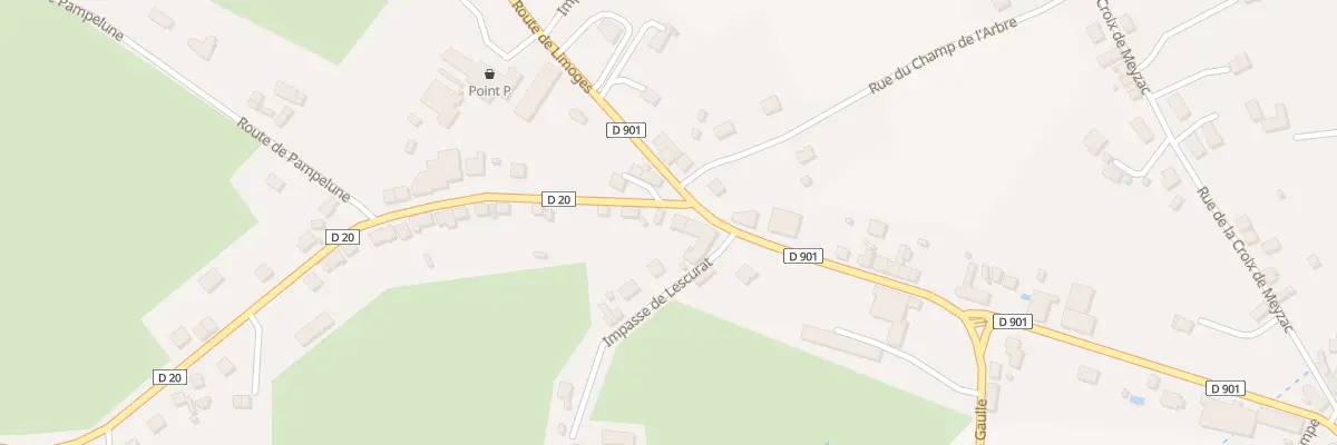 Plan du 3 Av de la Gare à Lubersac