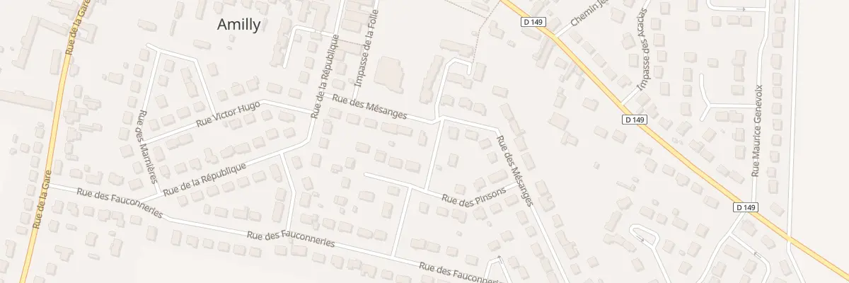 Plan du 12 Rue des Mesanges à Amilly