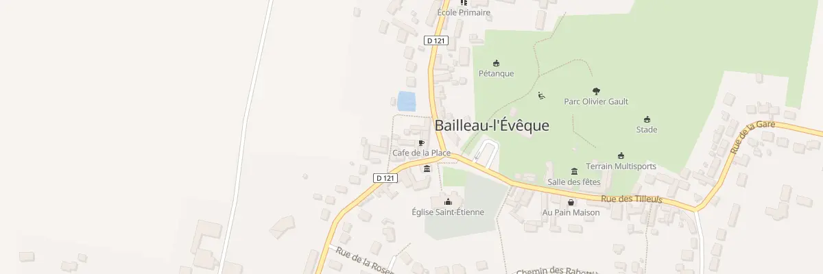 Plan du 3 Pl de l’Eglise à Bailleau-l’Évêque