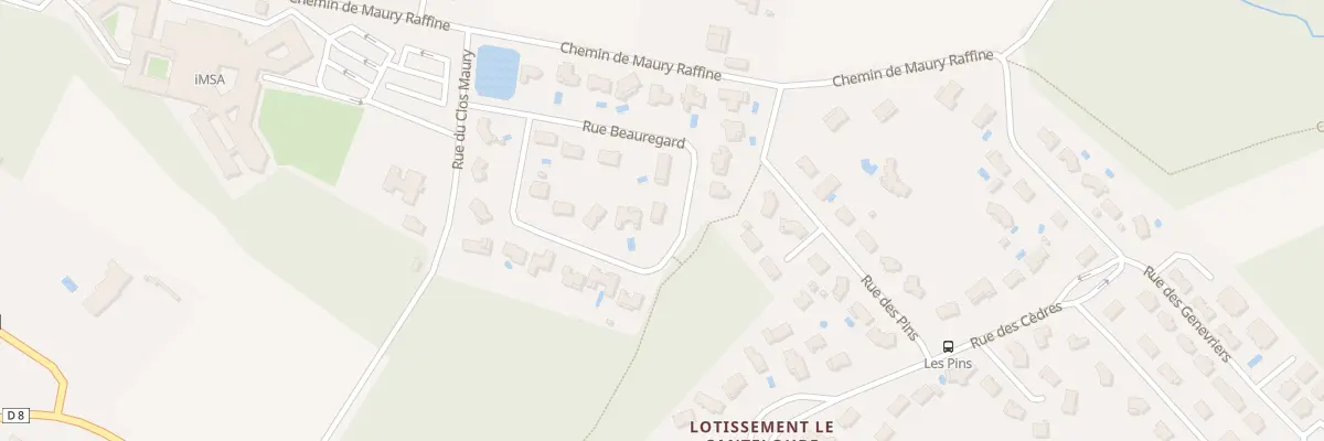Plan du 12 Rue Beauregard à Montauban