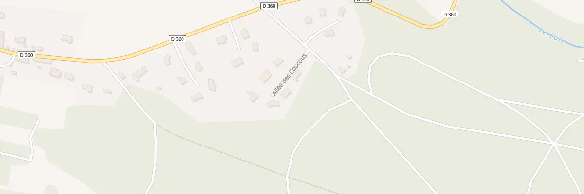 Plan du 2 All des Coucous à Saint-Maur-sur-le-Loir