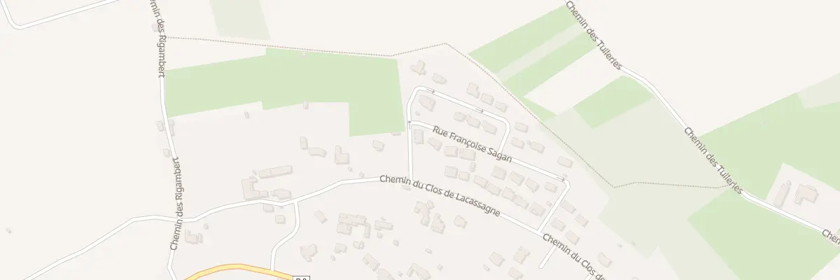 Plan du 5387F Che du Clos de Lacassagne à Pradines